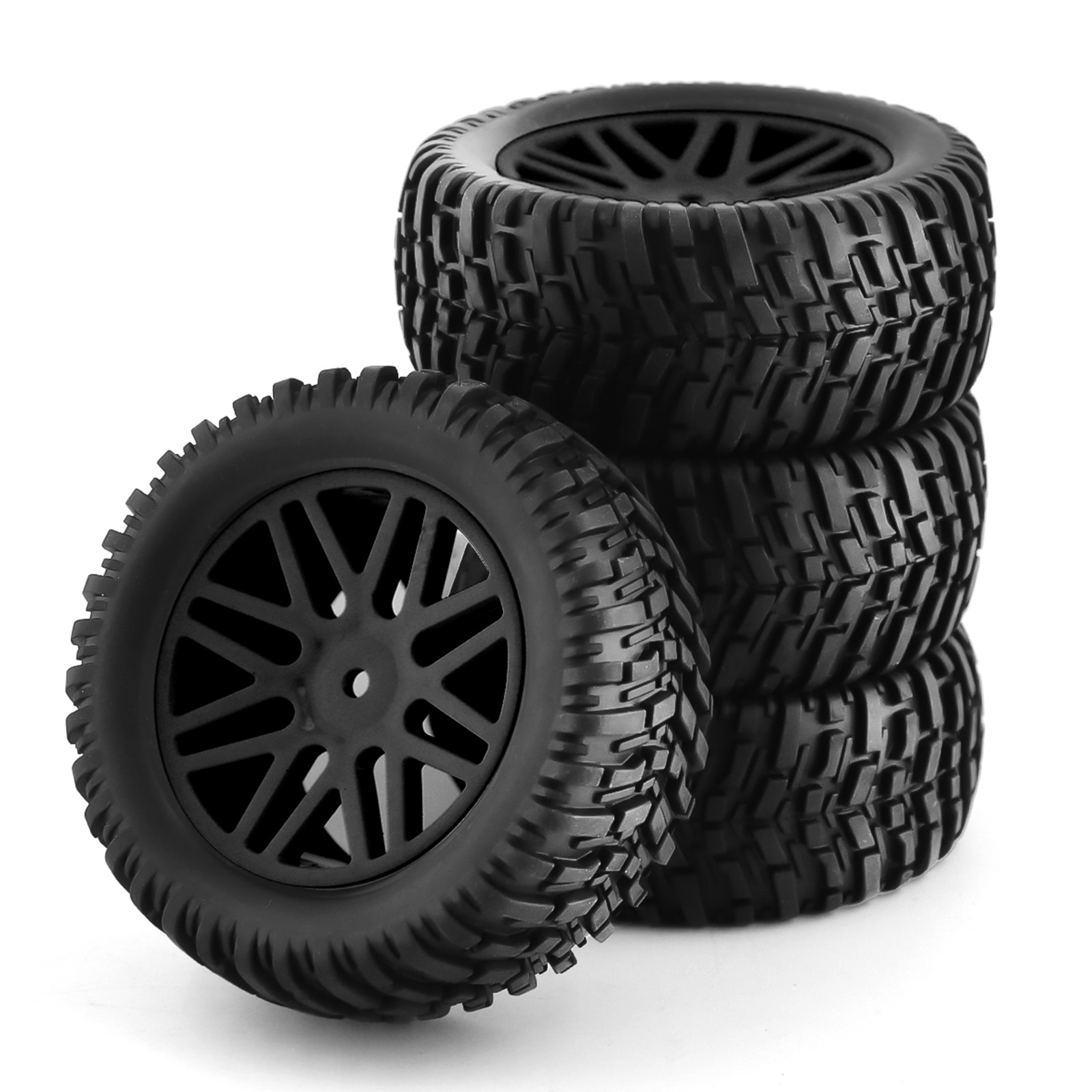 Rc Hobby Trucks - 1/10 RCオフロードタイヤ＆ホイール 12mm六角ラバーショートコーストラックタイヤ 1:10バギーカー キョウショー ARRMA