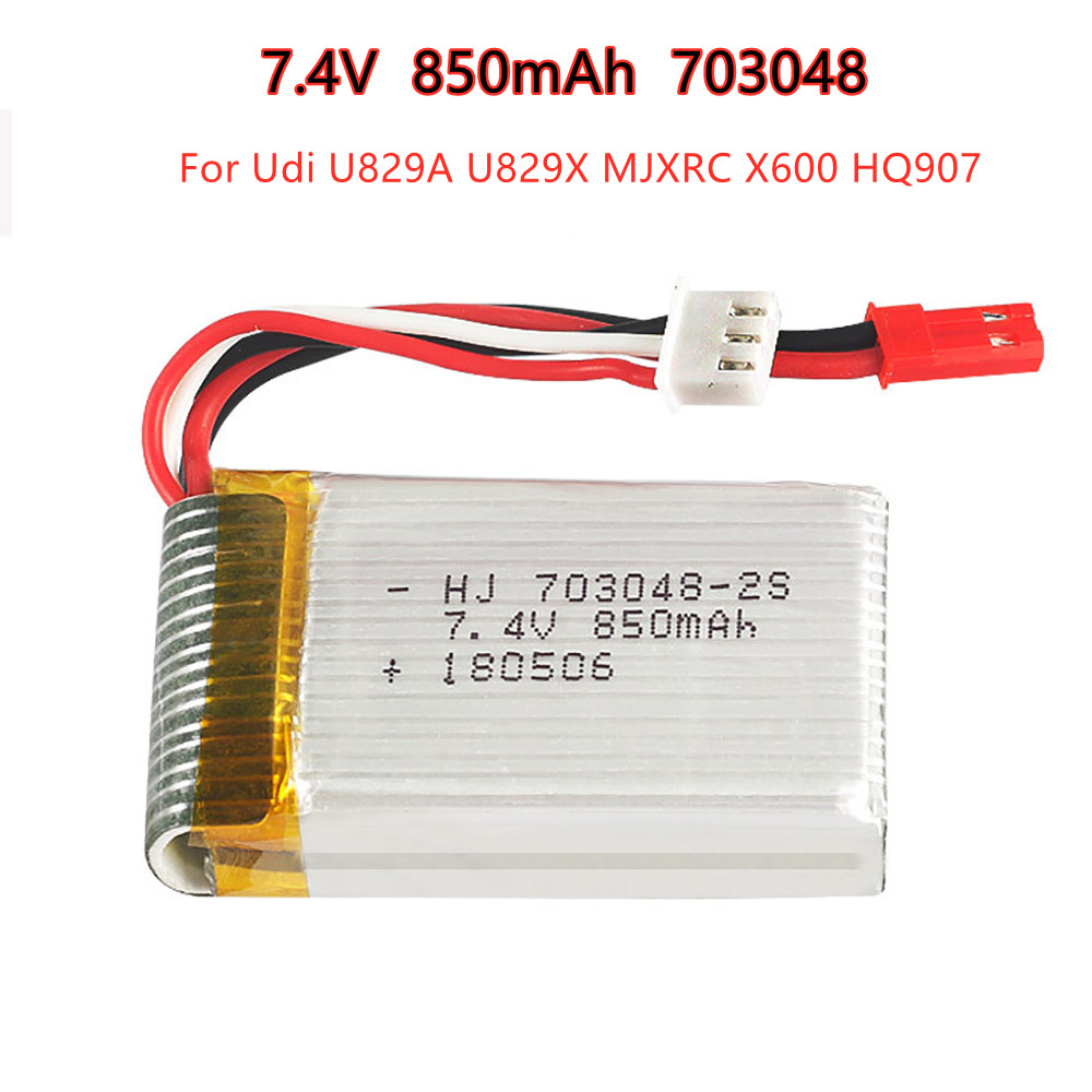 Rc Hobby Helicopter - 1-5個2s 7.4v 850mah 703048リポバッテリーudi U829A U829X