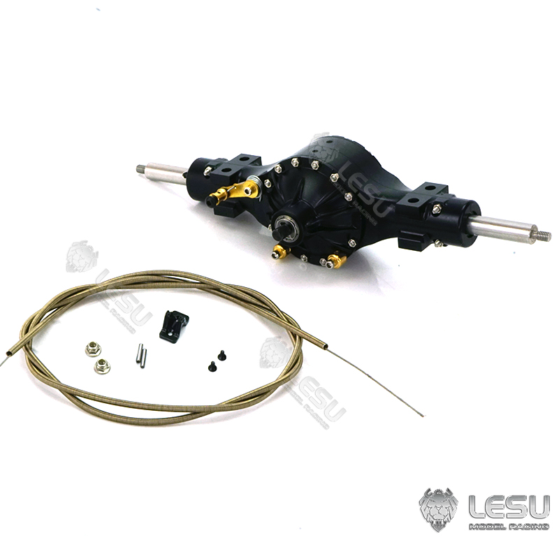 Rc Excavator Hydraulic - 金属製リアアクスル差分ロック,トラックトラクター,モデル,DIY,アップグレード,ドイツ語,1:16, 10002