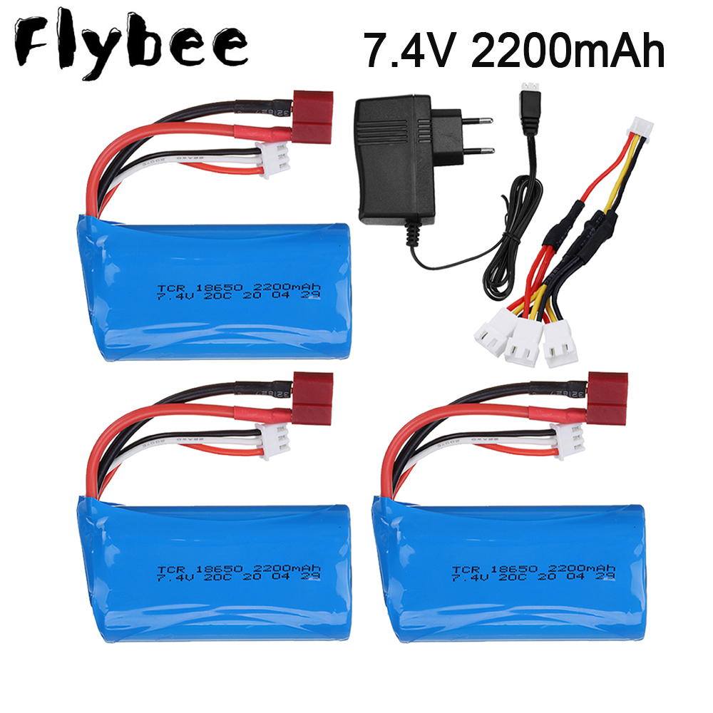 Rc Hobby Helicopter - 車のおもちゃのリモートコントロールヘリコプター用のリポバッテリー,tプラグ,7.4 v,2200mah,18650,卸売部品,7.4 v,1500 mah