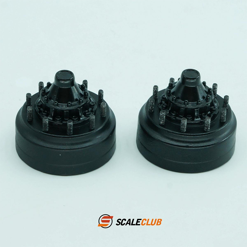 Rc Excavator Hydraulic - Scaleclub-メタルホープバカバー、リアホイールハブヘッド、シミュレーション、1:14