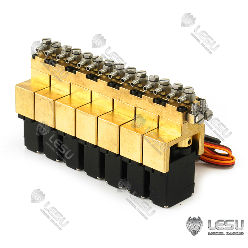 Rc Excavator Hydraulic - LESU油圧モデル1-7ウェイ多方向オイルバルブ、掘削機、ローダー、ロールオン/ロールオフトラックに適しています