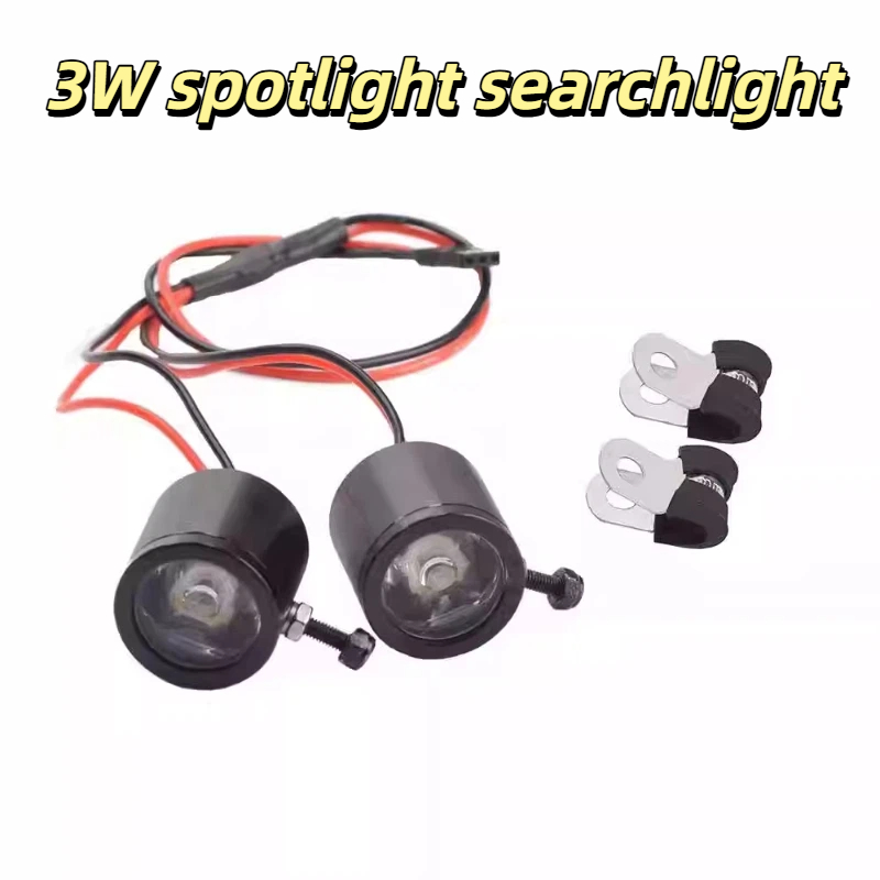 Rc Hobby Trucks - RCモデル3W LEDヘッドライトスポットライト 1/5スケールニトロカー、1/7スケールショートコースクライミングトラック、RCホビーカーアクセサリー用