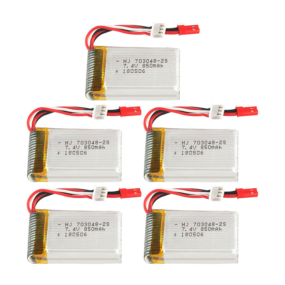 1-5個2s 7.4v 850mah 703048リポバッテ - Rc Hobby Helicopter のレビューと価格
