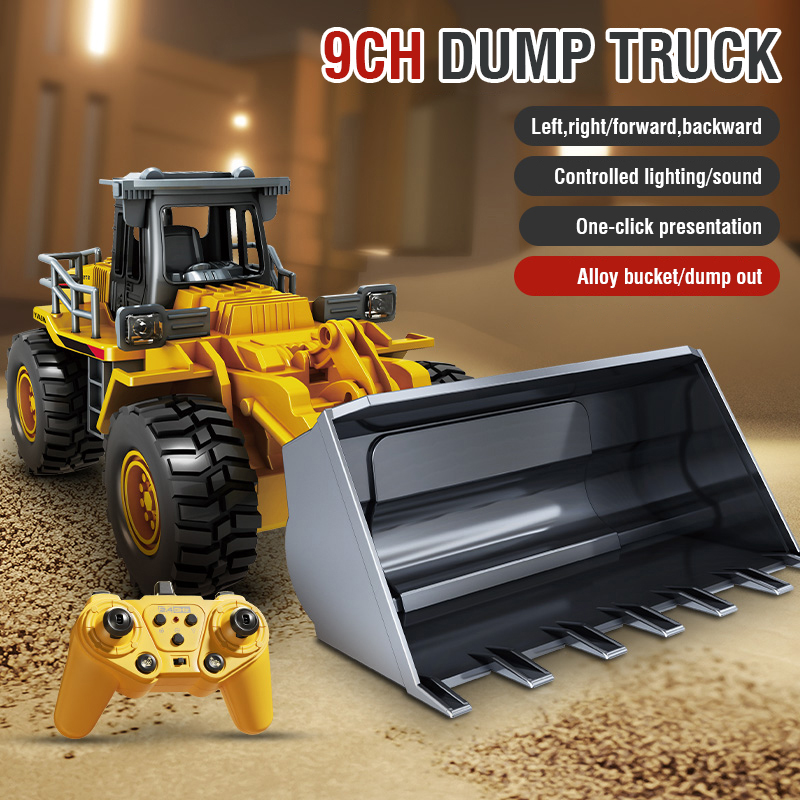 2.4G合金製リモコンショベルカー、ブルドーザー、ダンプトラ - Rc Excavator Hydraulic のレビューと価格