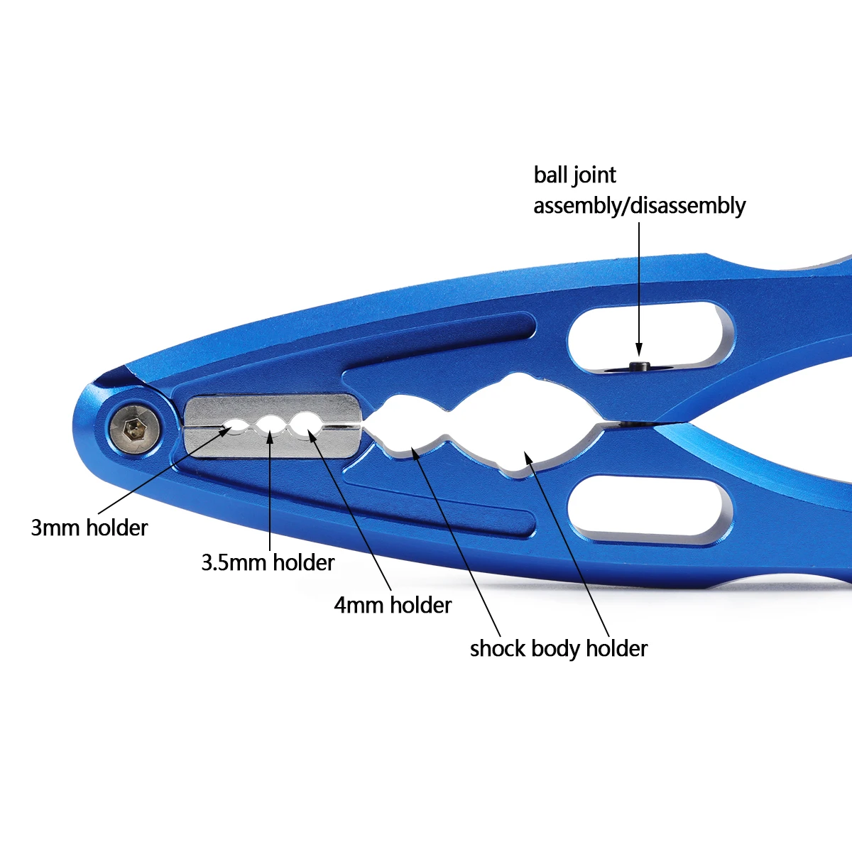 アルミ CNC プライヤーピボットボール分解ツールショックボ - Rc Hobby Tools のレビューと価格