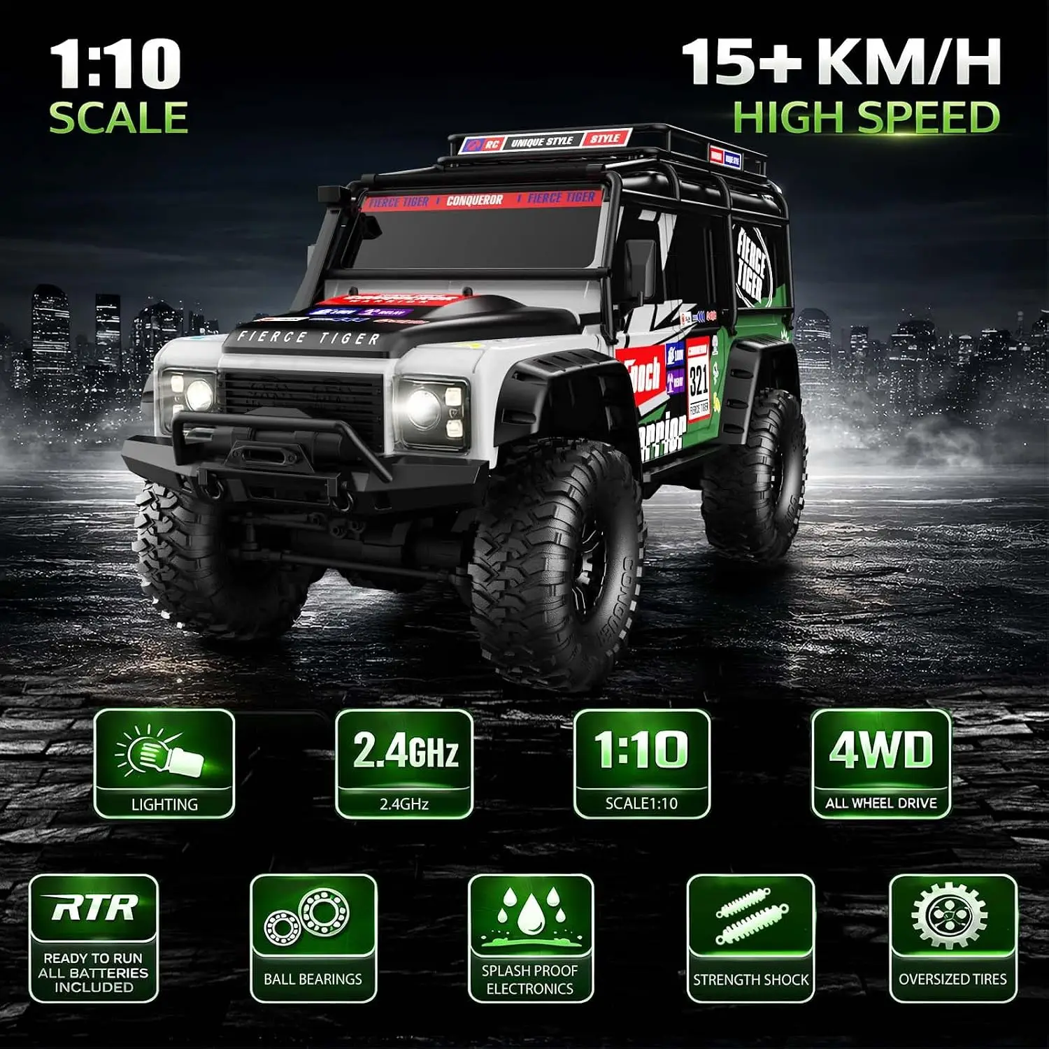 RCカー RCクローラー 1/10スケール RTR ラジコン - Rc Hobby Grade Crawler のレビューと価格