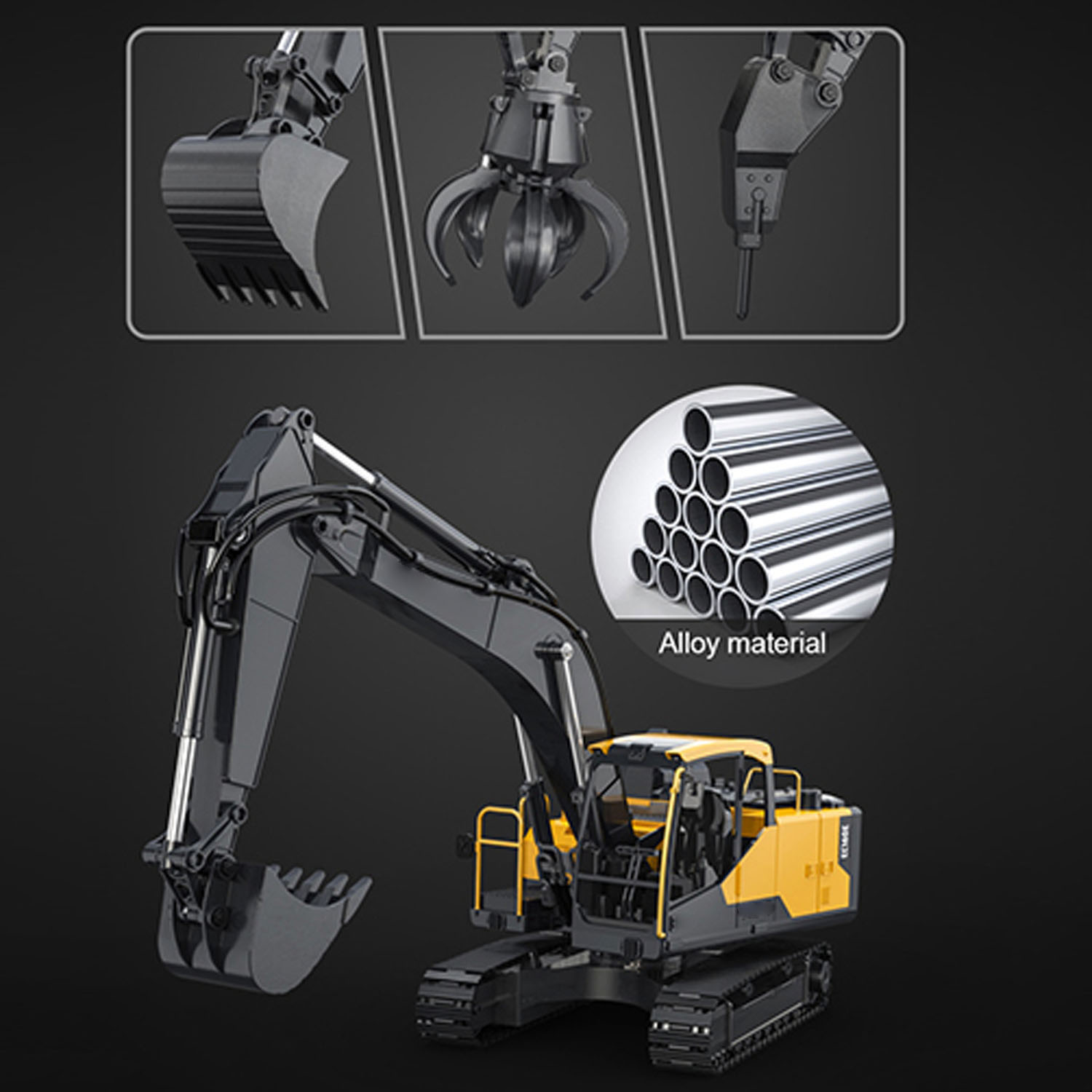 1/16 DoubleE E598 003 電動リフティング - Rc Excavator Hydraulic のレビューと価格