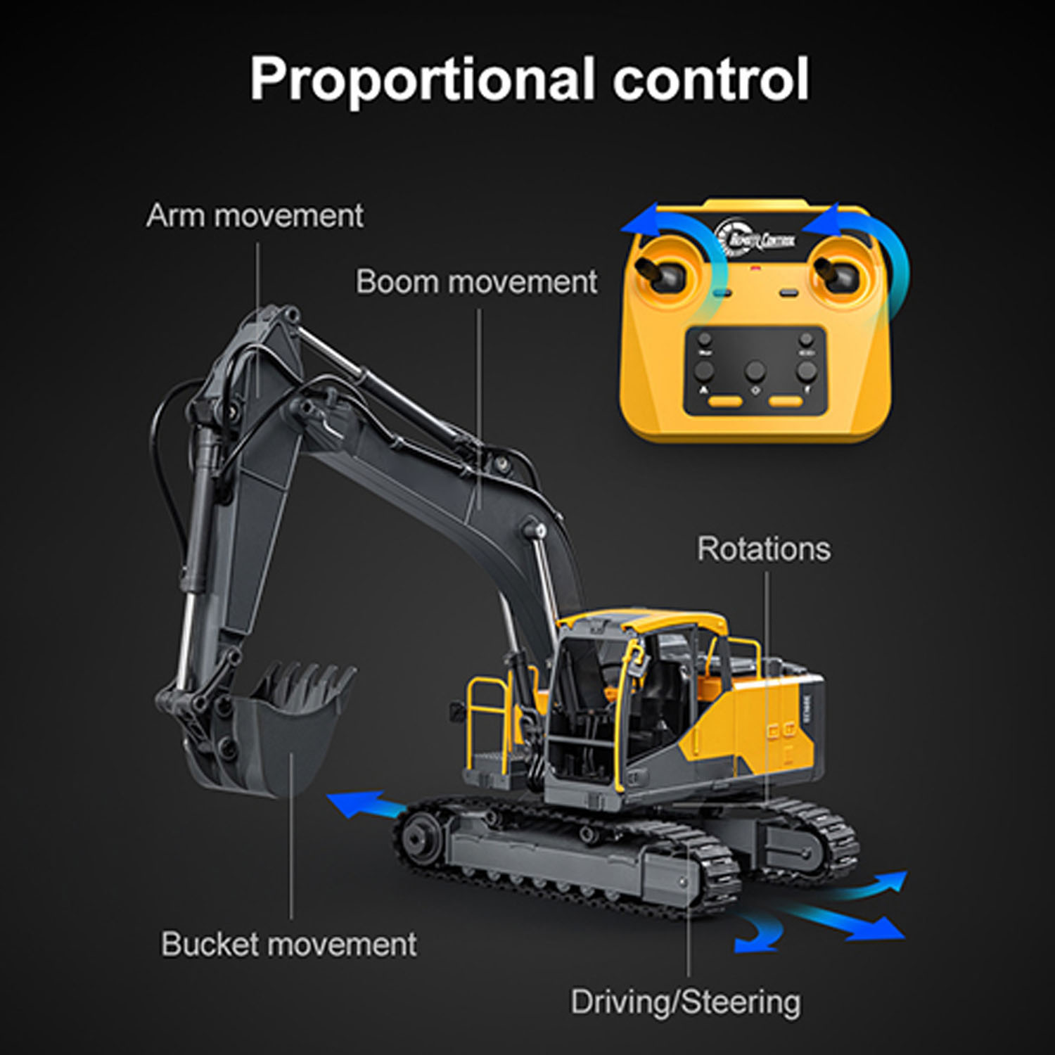 1/16 DoubleE E598 003 電動リフティング - Rc Excavator Hydraulic のレビューと価格