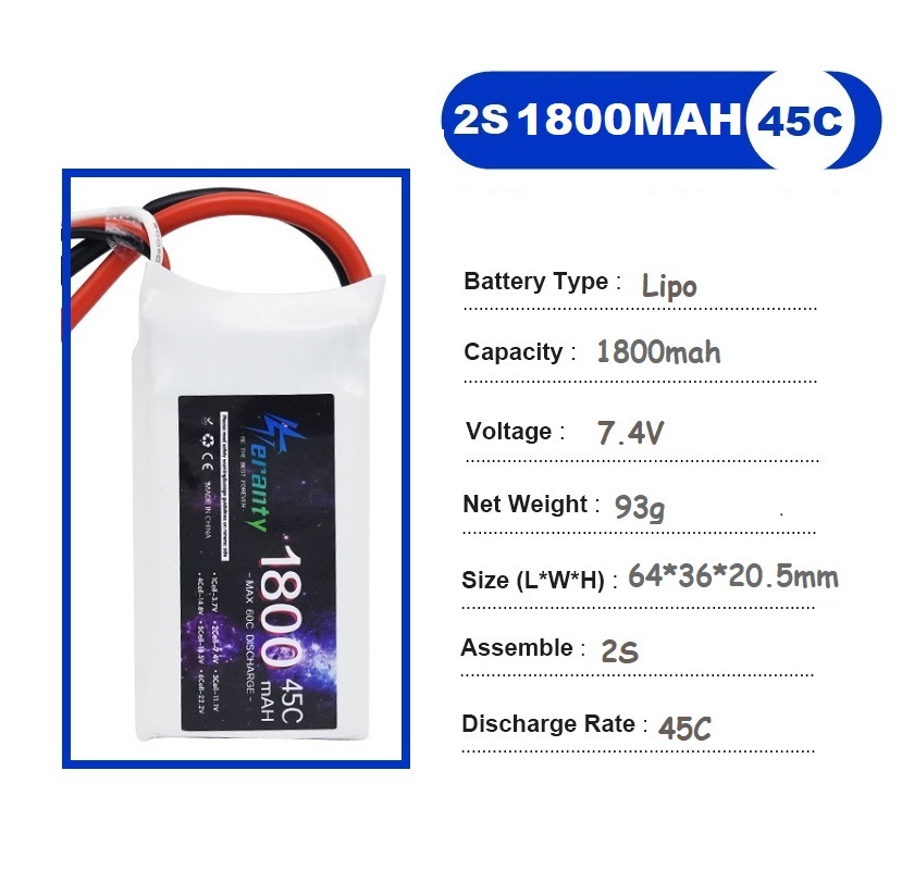 2 個 7.4V Lipo 2S バッテリー 1500mah - Rc Hobby Helicopter のレビューと価格
