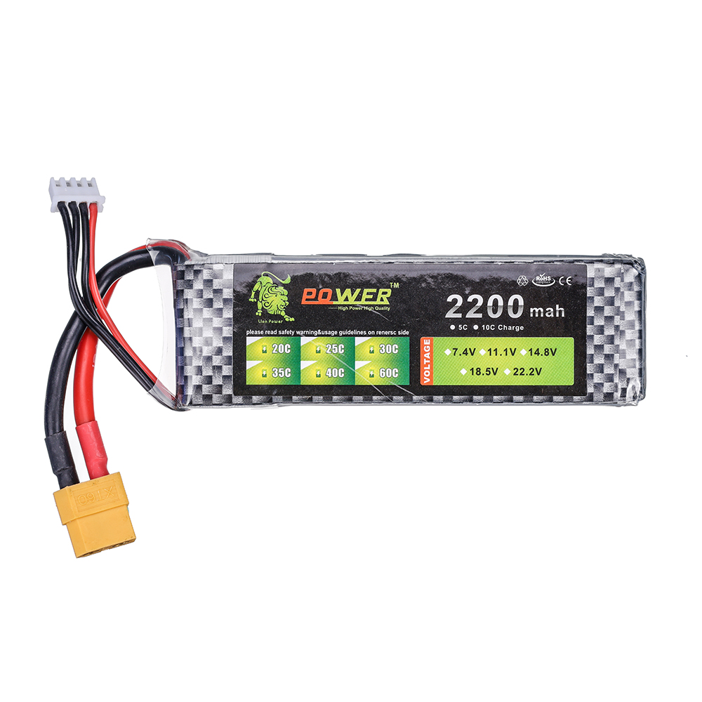 3S 11.1V 2200mAh 35C リポバッテリー T - Rc Hobby Helicopter のレビューと価格