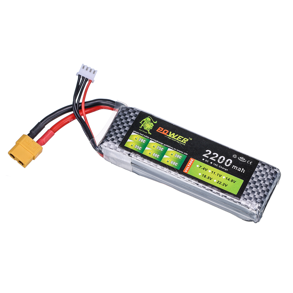 3S 11.1V 2200mAh 35C リポバッテリー T - Rc Hobby Helicopter のレビューと価格